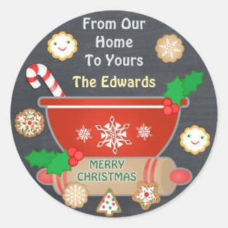 Stickers de tableau de Noël en pain d'épice sur me