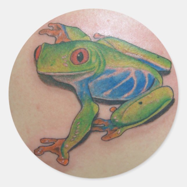 Stickers de tatouage à la grenouille (Devant)