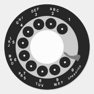 Stickers de téléphone rétros - Noir/Blanc