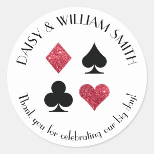 Stickers de texte personnalisé Las Vegas en rouge