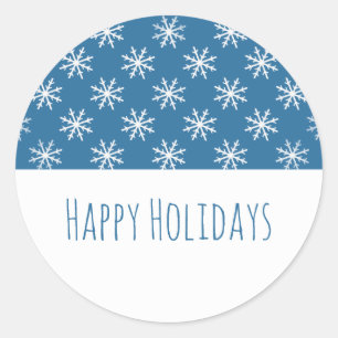 Stickers de vacances Blue Simple Snowflake
