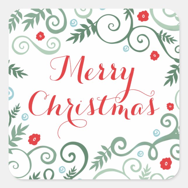 Stickers de vacances Classic Elegance / Rouge (Devant)