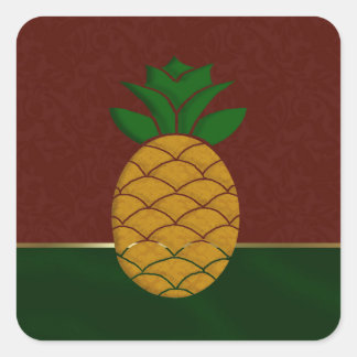 Stickers de vacances en ananas Damask