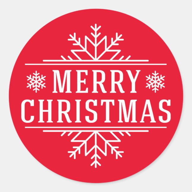 Stickers de vacances Joyeux Noël (Devant)