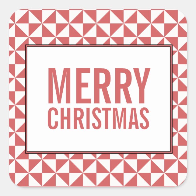 Stickers de vacances Red Modern Triangles (Devant)