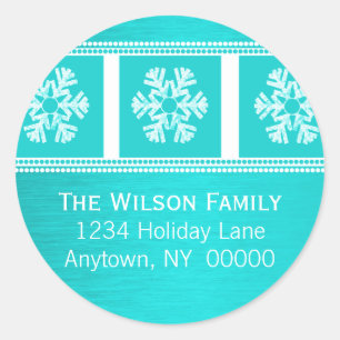 Stickers de vacances Stickers de Snowflakes modern