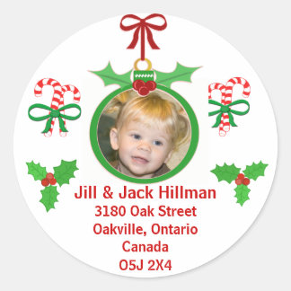 Stickers de veille de Noël personnalisés Stickers