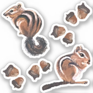 Stickers de vinyle Chipmunk