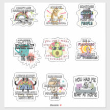 Stickers de vinyle drôle et sarcastique