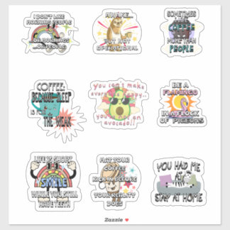 Stickers de vinyle drôle et sarcastique