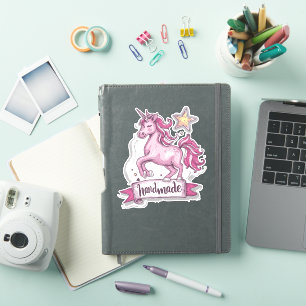 Stickers de vinyle moyen Unicorn et l'inscription