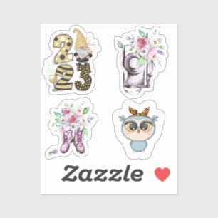 Stickers de vinyle sur mesure de 8 po x 8 po