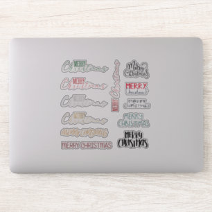 Stickers de vinyle sur mesure de Noël joyeux