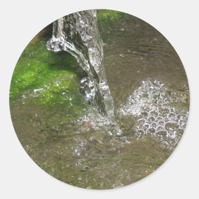 Stickers d'eau bouillonnante de cascade (Devant)
