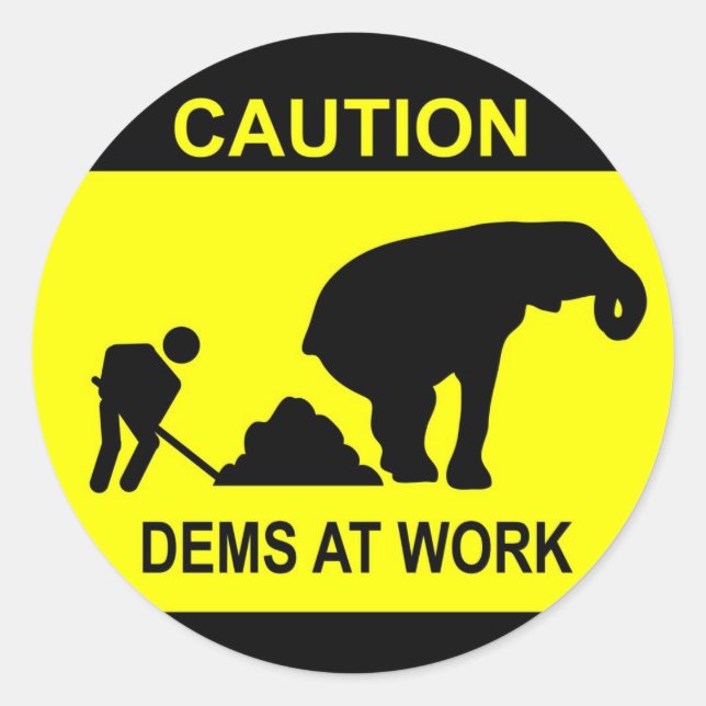 Stickers Dems Au Travail (Devant)