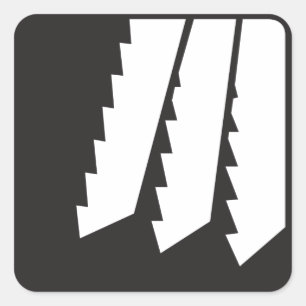 Stickers dents de scie