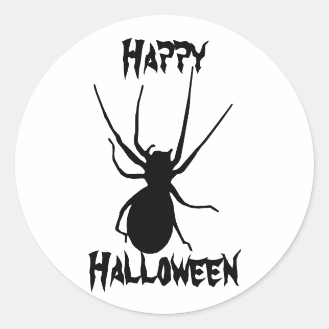 Stickers Déplaisant d'Halloween noir (Devant)