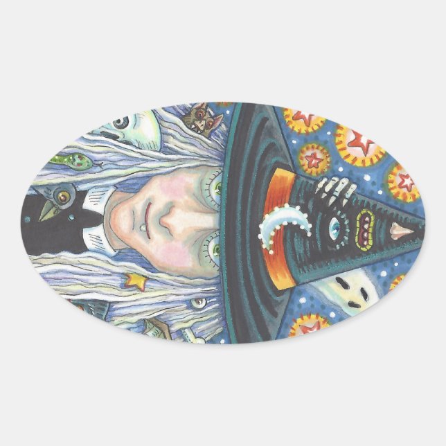 STICKERS déplaisants, YEUX MAL, HABIL, VAMPIRE (Devant)