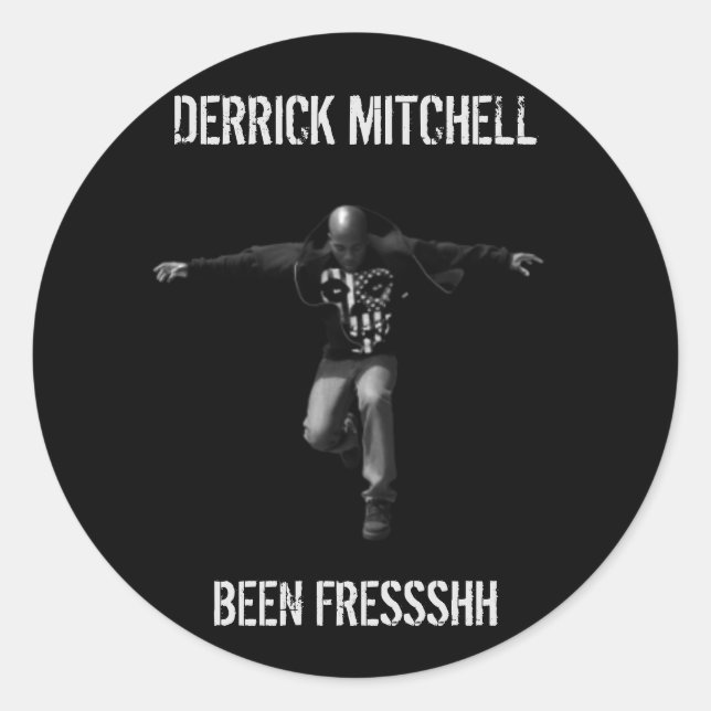 Stickers Derrick Mitchell Fressshh (Devant)