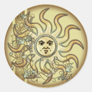 Stickers design Litha Sun Celtic Style