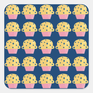 Stickers design mignon Blueberry Muffin