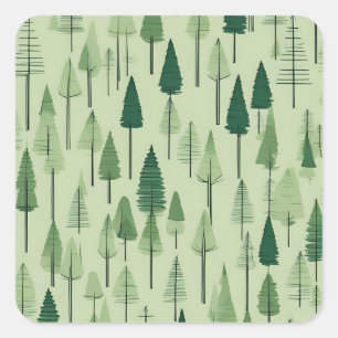 Stickers Design Pine Tree
