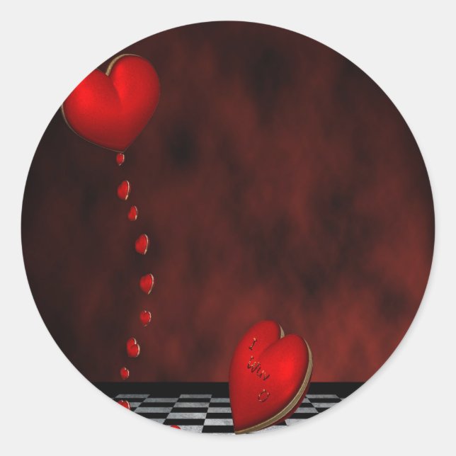 Stickers Design unique avec amour vérifié (Devant)