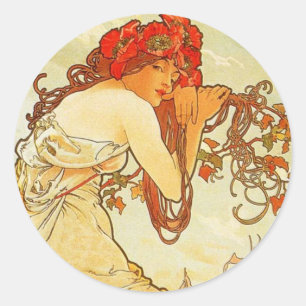 Stickers d'été Alphonse Mucha