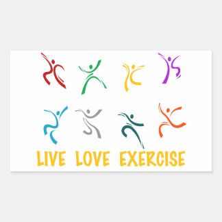 Stickers d'exercice Live Love
