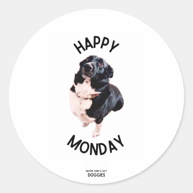 Stickers Dexter "Happy Monday" (Devant)