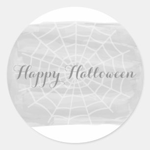 Stickers d'Halloween en toile d'araignée gris