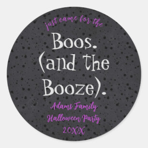 Stickers d'Halloween pour adultes Booze et Booze