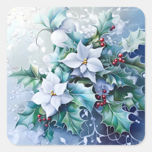 Stickers d'hiver bleu