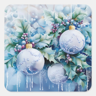 Stickers d'hiver bleu
