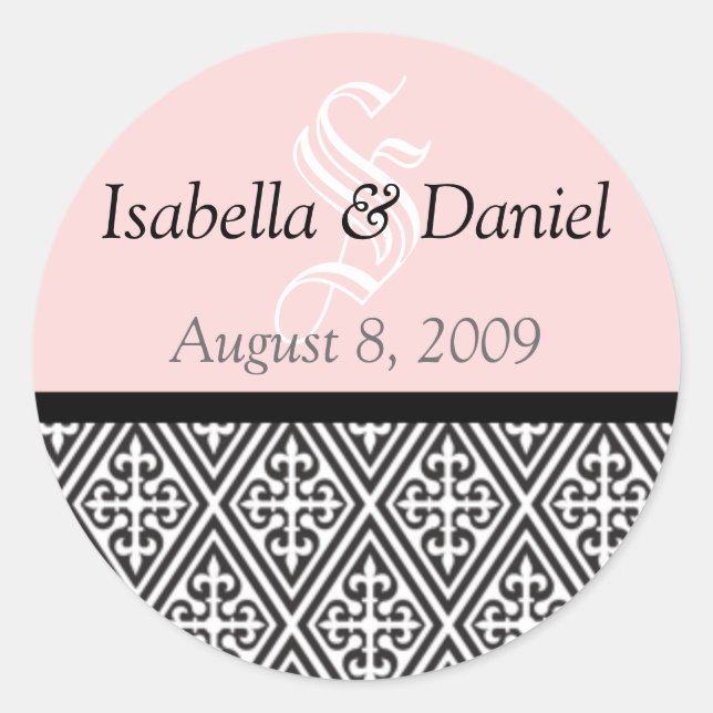 Stickers Diamond Monogrammes Cadeaux Phoques (Devant)