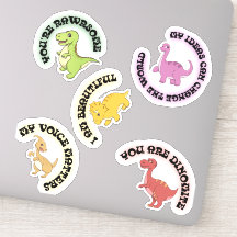 Stickers Dinosaur Motivational Pack pour enfants