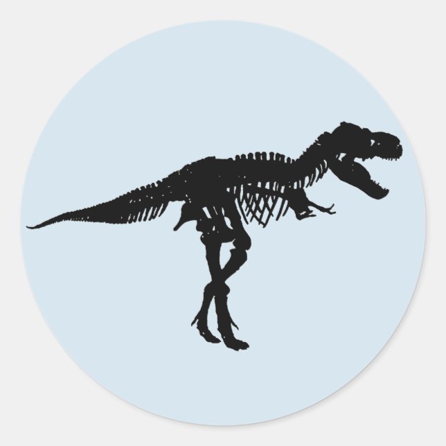 Stickers Dinosaur Party Tyrannosaurus Rex Skeleton (Devant)