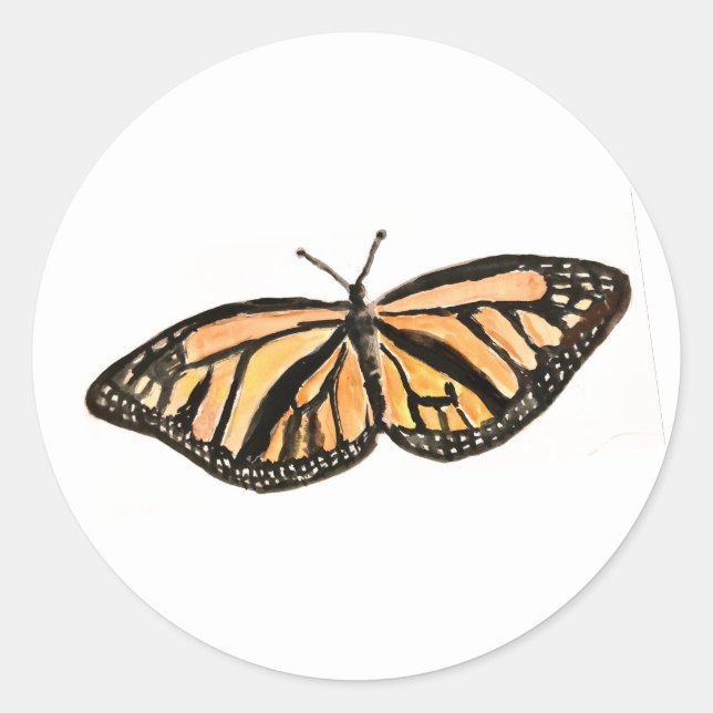 Stickers d'insectes de peinture papillon (Devant)