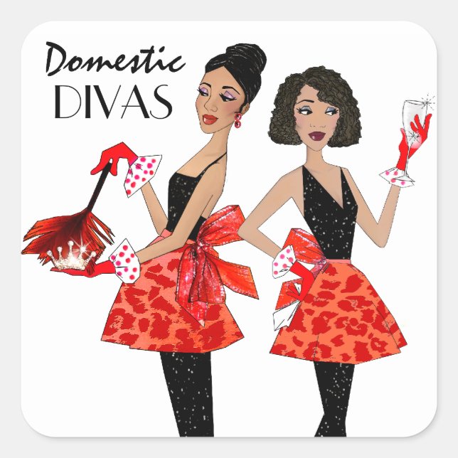 Stickers "Divas domestiques" (Devant)