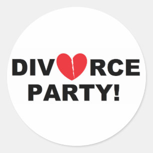 Stickers "Divorce Party"