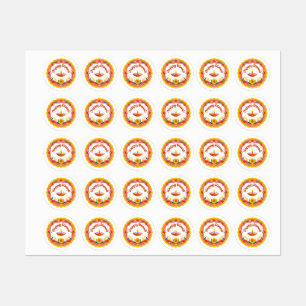 Stickers Diwali Diya heureux
