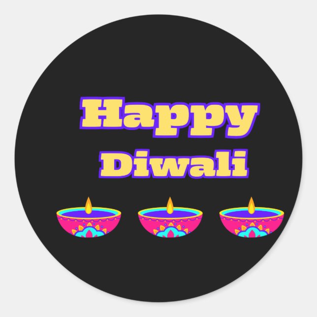 Stickers Diwali ( Happy Diwali) (Devant)