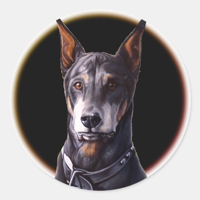 Stickers Doberman Stickers Doberman Pinscher Stick (Devant)