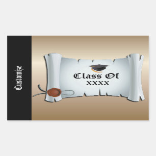 Stickers d'or de l'événement de la classe de gradu