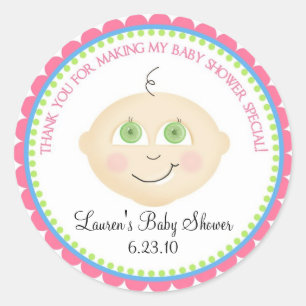 Stickers Douche visage bébé doux