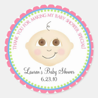 Stickers Douche visage bébé doux