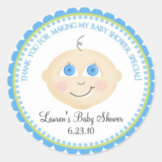 Stickers Douche visage bébé doux
