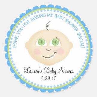 Stickers Douche visage bébé doux