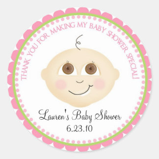 Stickers Douche visage bébé doux