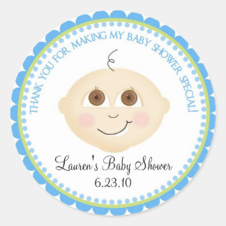 Stickers Douche visage bébé doux